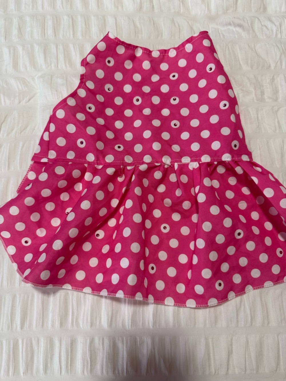 Dog dress with rhinestones size Small